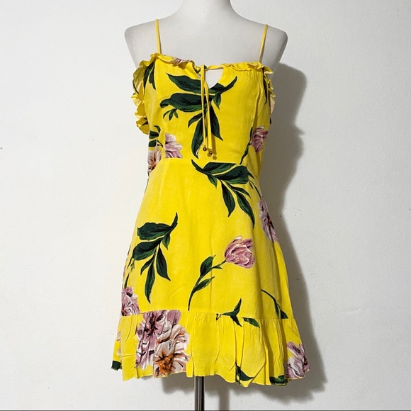 TOBI Yellow Summer Mini Dress - Picture 1 of 8